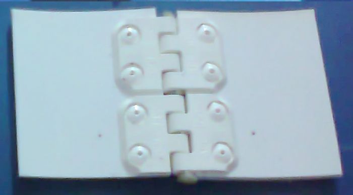 Grapas especiales tipo bisagras plasticas